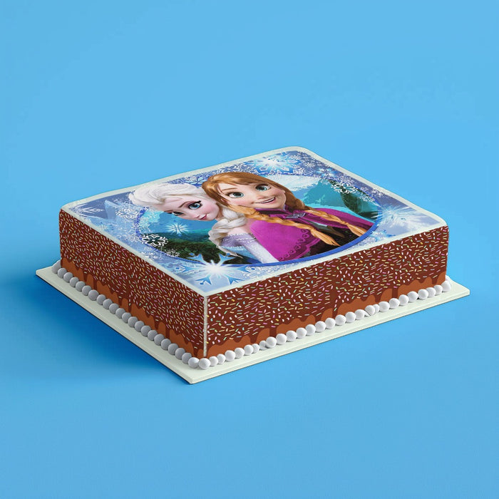 Anna, Elsa, Eiskönigin Tortenaufleger, Rechteckig