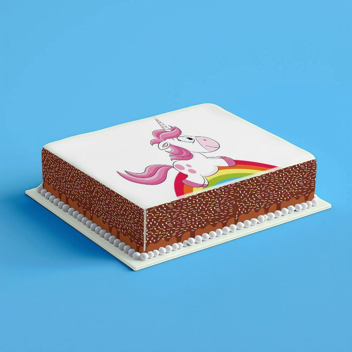 Einhorn Tortenaufleger, Rechteckig