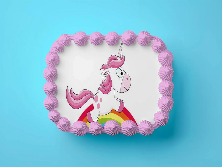 Einhorn Tortenaufleger, Rechteckig