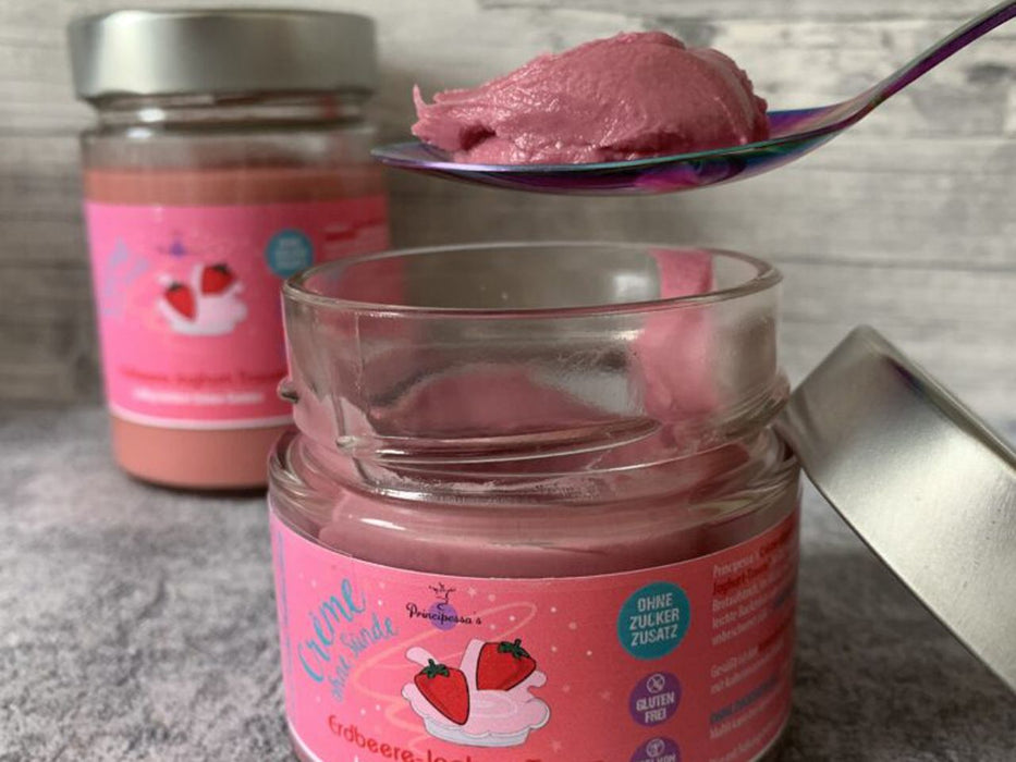Principessa's Creme ohne Sünde - Erdbeer Joghurt, 150g
