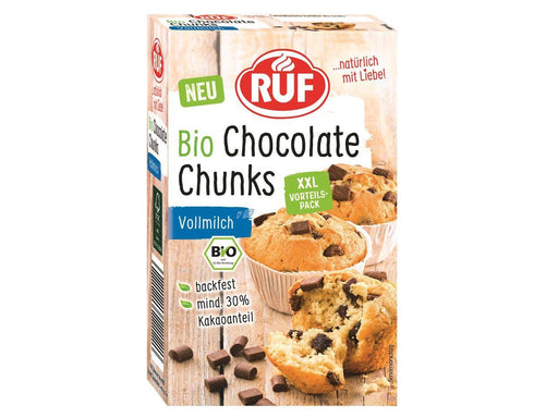 RUF Bio Chocolate Chunks Vollmilch, 175g - Tortendekoshop