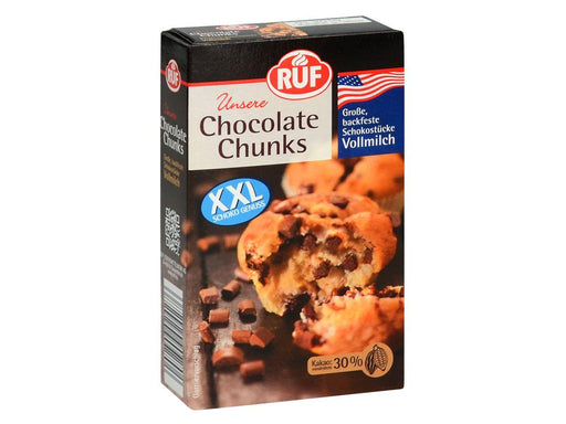 RUF Chocolate Chunks Vollmilch, 100g - Tortendekoshop