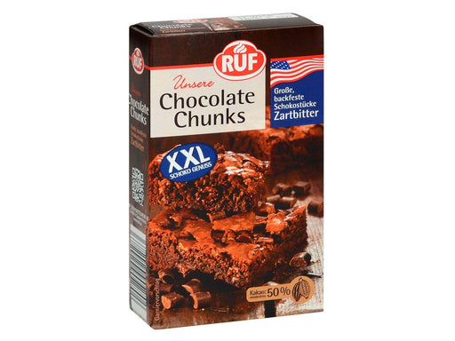 RUF Chocolate Chunks Zartbitter, 100g - Tortendekoshop