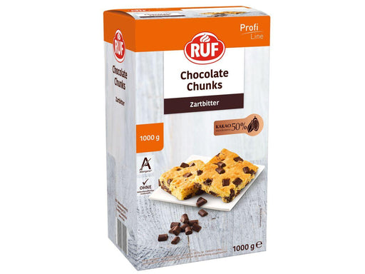 RUF Chocolate Chunks Zartbitter, 1kg - Tortendekoshop