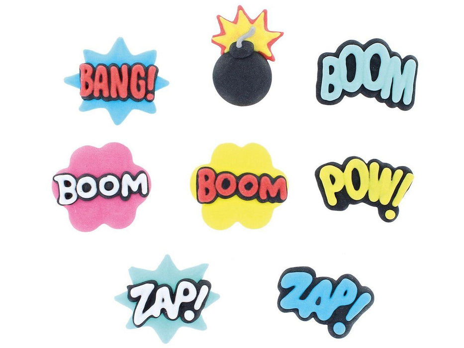 Zuckerdekor Superheld, 35mm, 72 Stück - Tortendekoshop