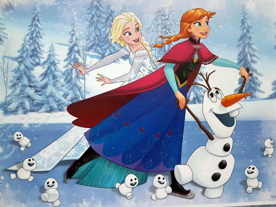 Anna, Elsa, Olaf, Eiskönigin Thema Tortenaufleger - Tortendekoshop
