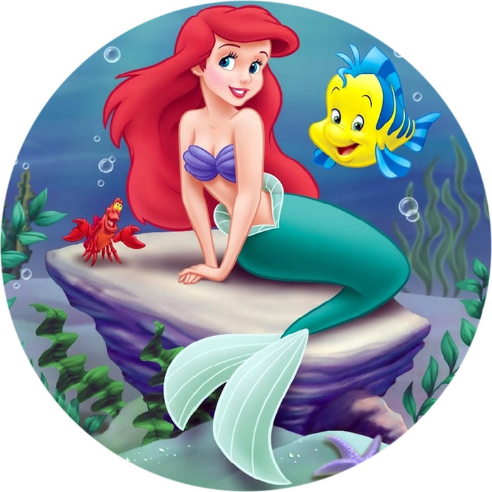 Arielle Runde Tortenaufleger - Tortendekoshop