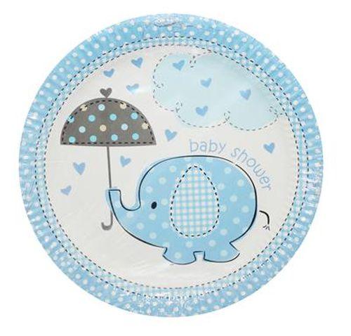 Boy Baby Shower Party Pappteller - Tortendekoshop