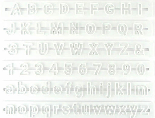 Buchstaben und Zahlen Ausstecher Set - Tortendekoshop