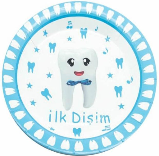 Disim Cikti Pappteller blau, 10 Stk. - Tortendekoshop