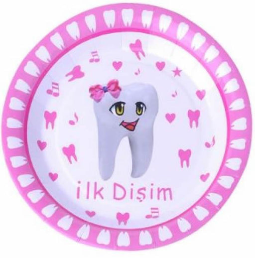 Disim Cikti Pappteller rosa, 10 Stk. - Tortendekoshop