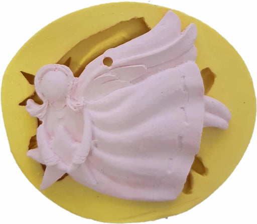 Engel Mädchen mit Stern Silikonform - Tortendekoshop