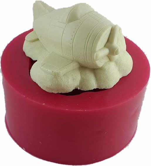 Flugzeug auf einer Wolke Silikonform - Tortendekoshop