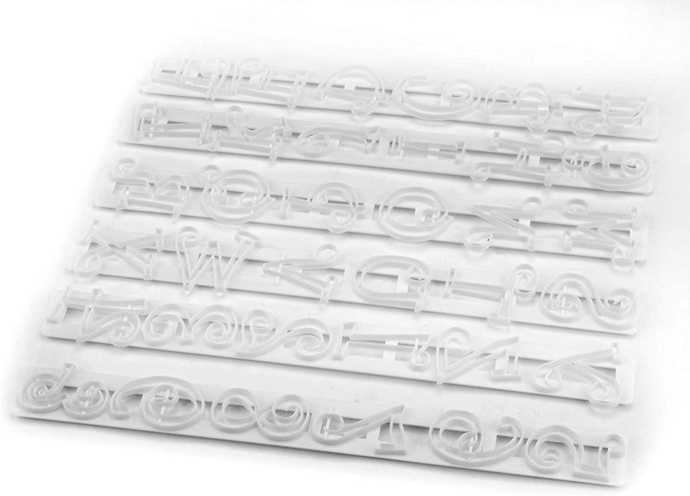 Fondant Buchstaben Ausstecher Set, gross - Tortendekoshop