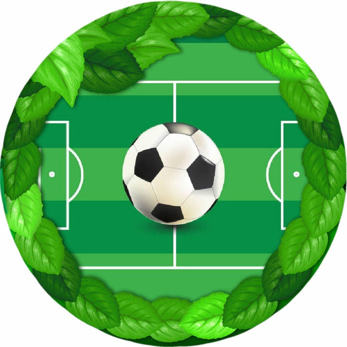 Fußball Thema-8 Runde Tortenaufleger - Tortendekoshop