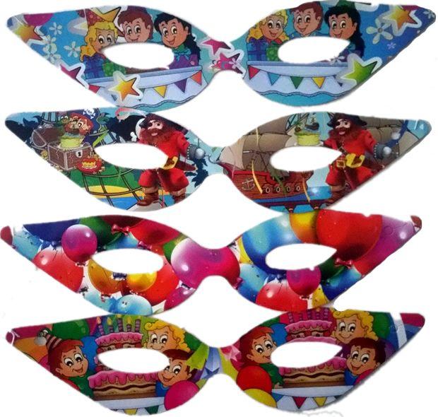 Happy Birthday Karton Masken - Tortendekoshop