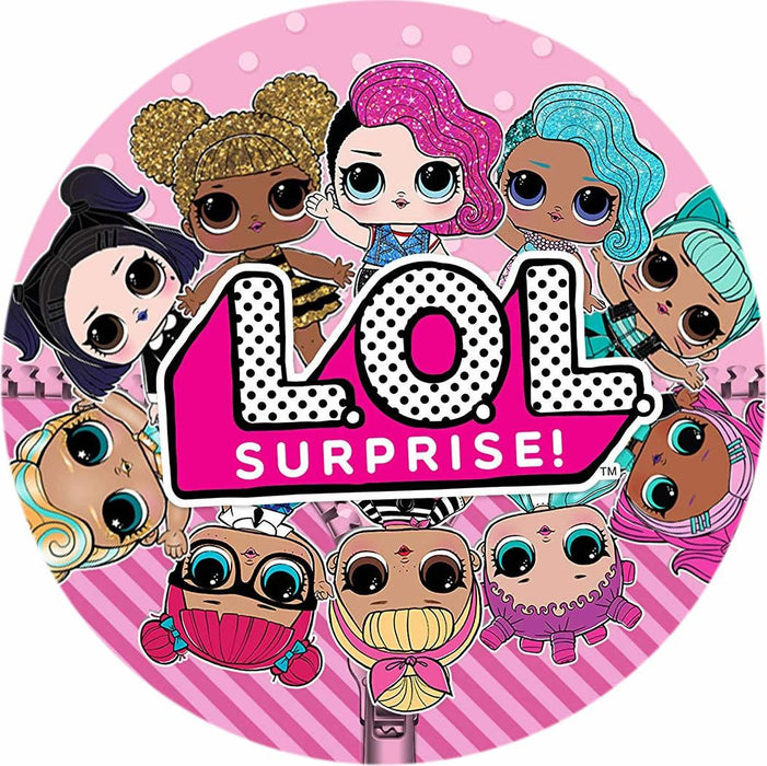 Lol Surprise Runde Tortenaufleger - Tortendekoshop