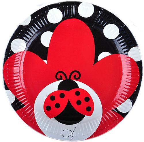 Marienkäfer Pappteller - Tortendekoshop