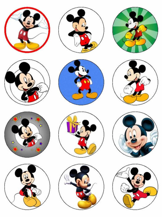 Mickey Mouse Cupcake, Muffinaufleger - Tortendekoshop