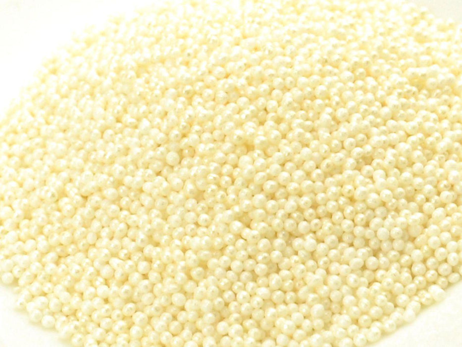 Mini Zucker Perlen perlmutt, 90g - Tortendekoshop