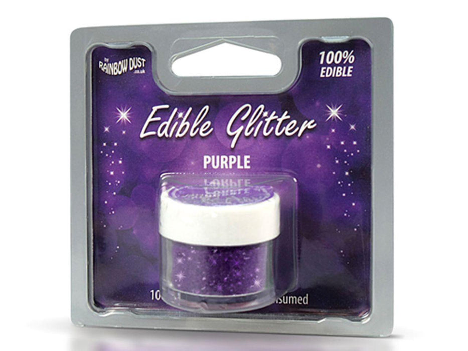 Rainbow Dust Glitzerpulver essbar violett, 5g - Tortendekoshop