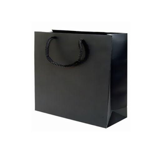 Schwarz Karton Geschenktüte, 11x11cm - Tortendekoshop