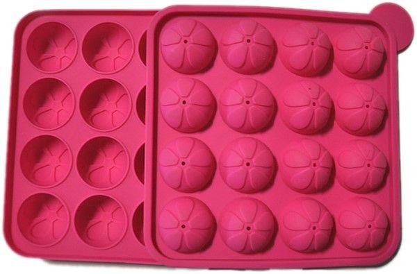 Silikon Popcake, Cake Pop Maker Backform, 16er Set - Tortendekoshop