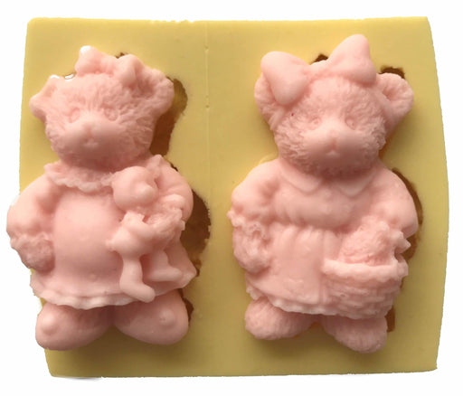 Süße Bärchen Silikonform - Tortendekoshop