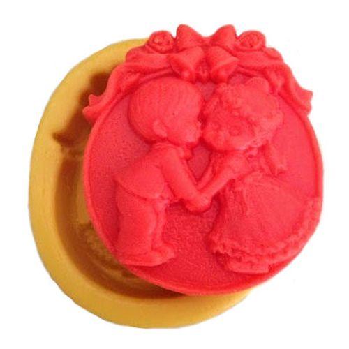 Süße Braut und Bräutigam Silikonform - Tortendekoshop