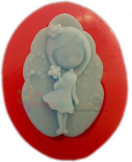 Süße Mädchen Silikonform - Tortendekoshop