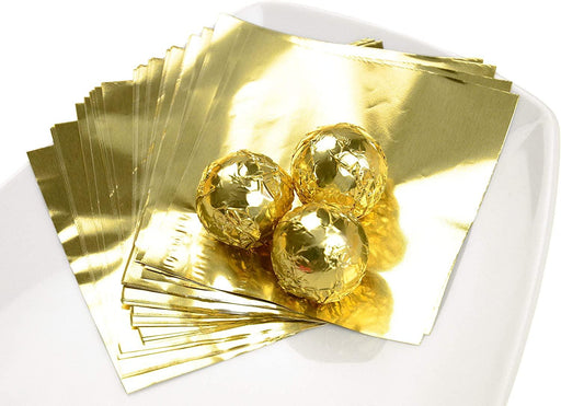 Wickelfolie gold 50 Blatt - Tortendekoshop