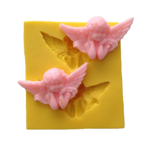 Zwei klein Engel Silikonform - Tortendekoshop