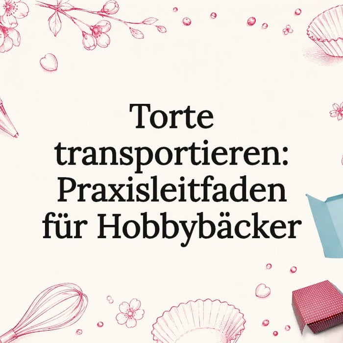 Stimmungsvolle Illustrationen als Blickfang für die Titelseite rund ums Tortentransportieren