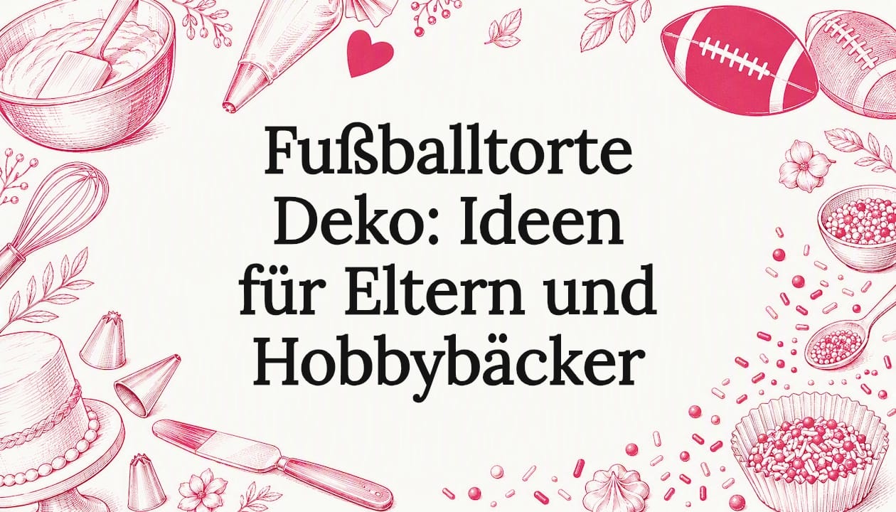 Stilvolle Motivkarte als Blickfang für Fußball-Tortendekoration