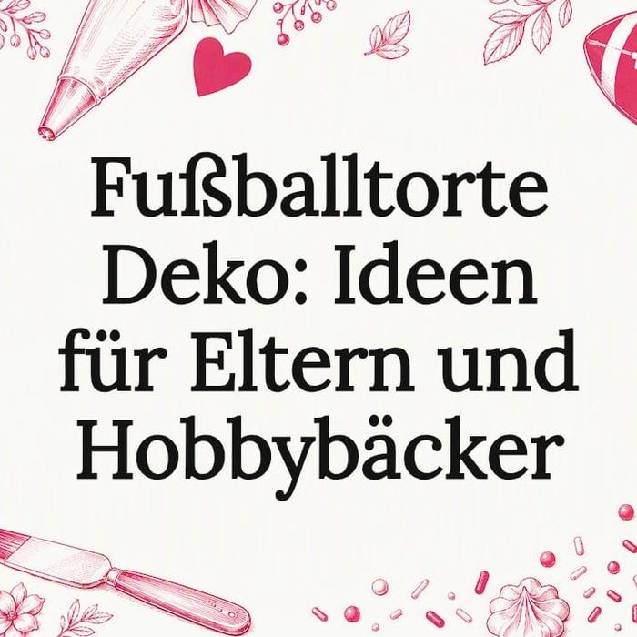 Stilvolle Motivkarte als Blickfang für Fußball-Tortendekoration