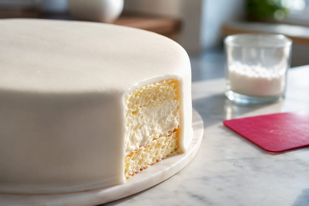 Fondant auf Sahnetorte ohne feuchte Ränder