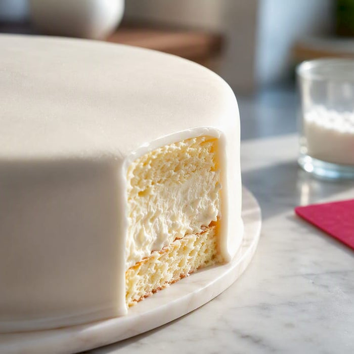 Fondant auf Sahnetorte ohne feuchte Ränder