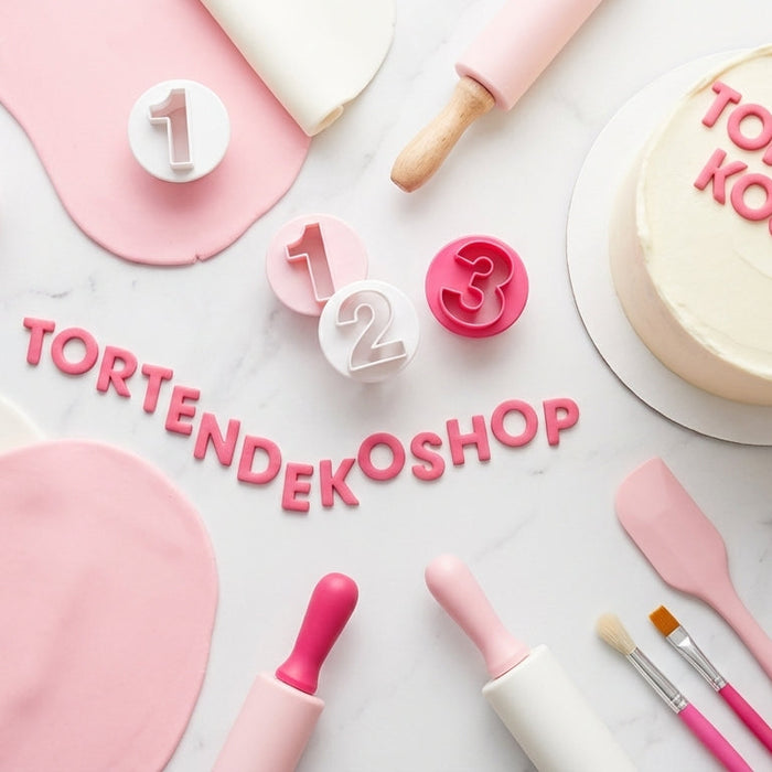 Buchstaben und Zahlen Ausstecher für Fondant Tortendeko – Tortendekoshop