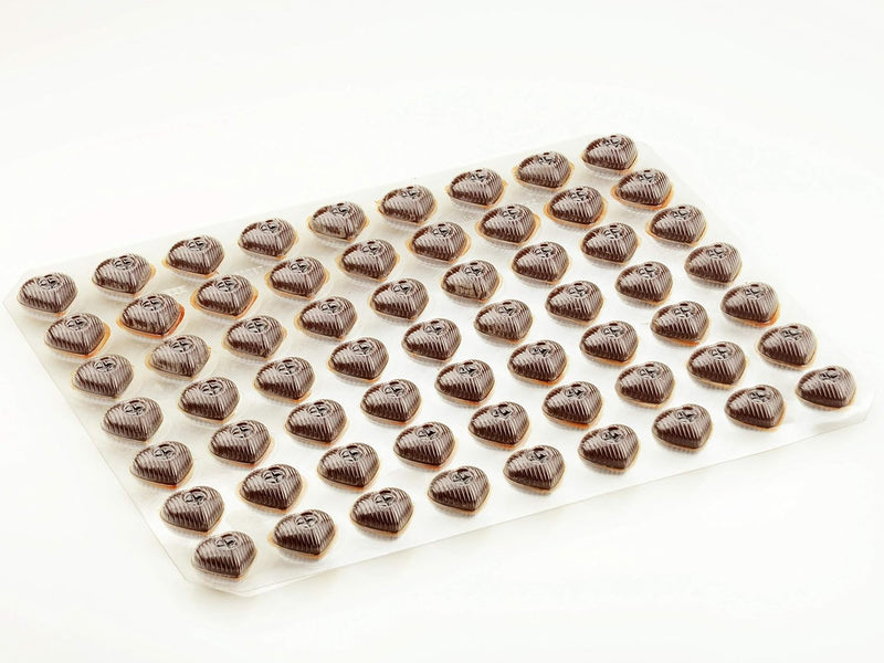 1 folie hart holle lichaam mini pure chocolade