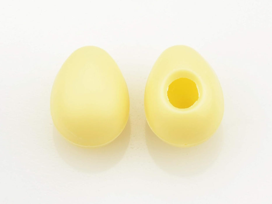 1 Folie Hohlkörper Mini-Eier, Weiß