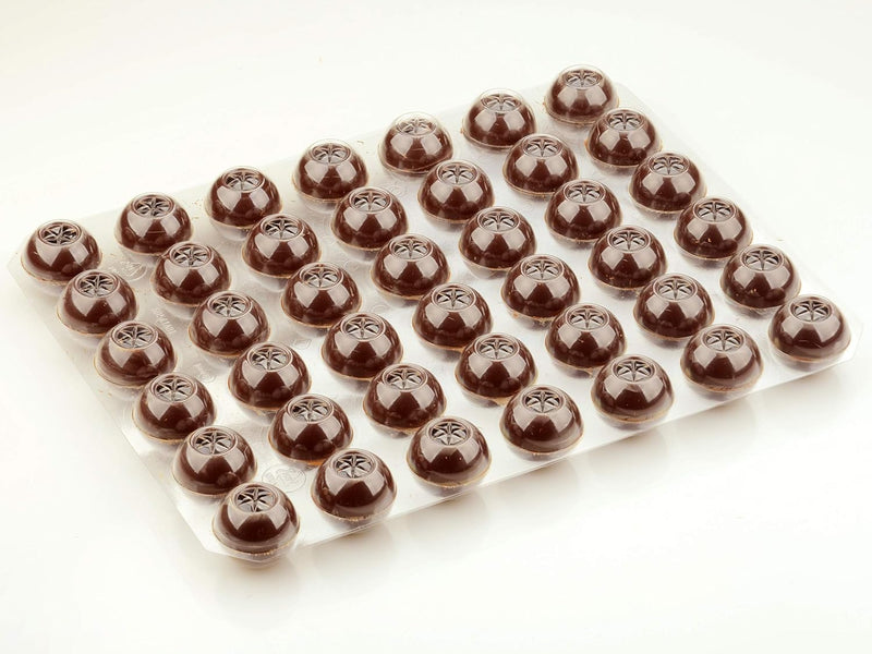 1 folie van Mega Hollow Balls Pure Chocolade