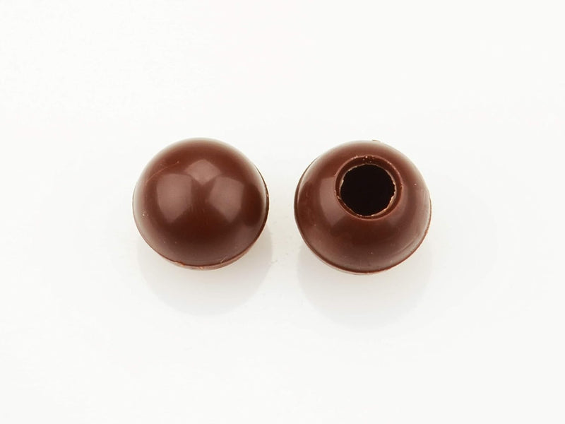 1 folie mini holle balletjes pure chocolade, 108 stuks