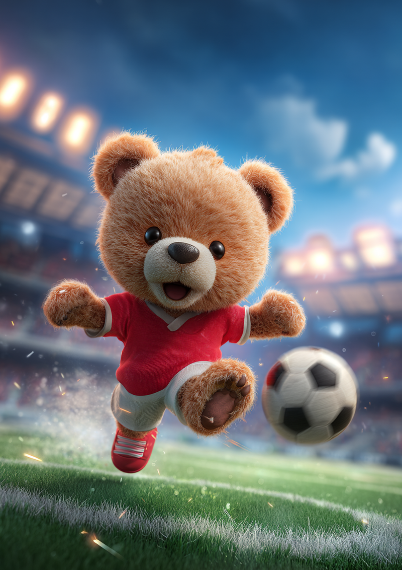 Tierisches Fußballteam, Sportmotiv, Kindergeburtstag, Rechteckiger Tortenaufleger - 200.0 G