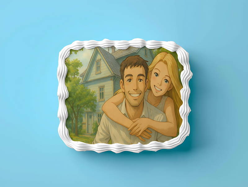 Essbarer Tortenaufleger im Ghibli-Stil Tortenaufleger