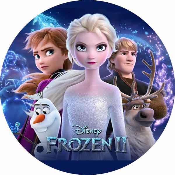Frozen II - Eiskönigin Tortenaufleger, Rund