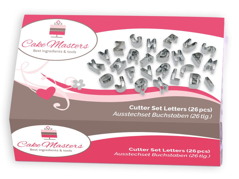 Letters koekjesvormset, 2x2,5cm