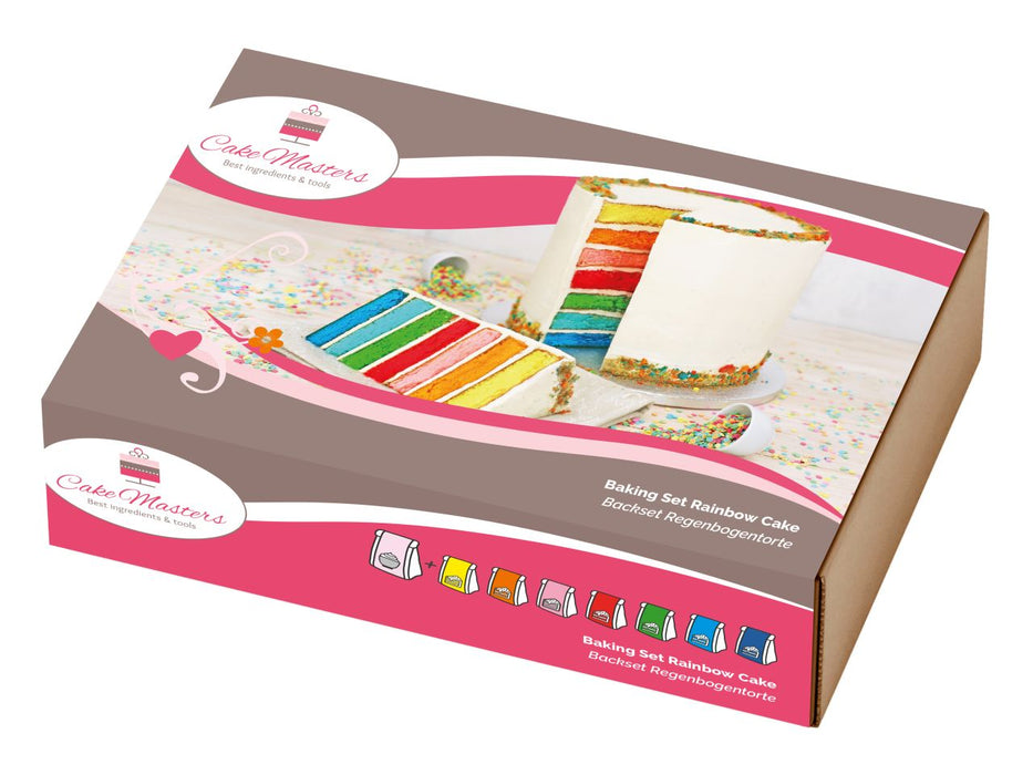 Backset Regenbogentorte