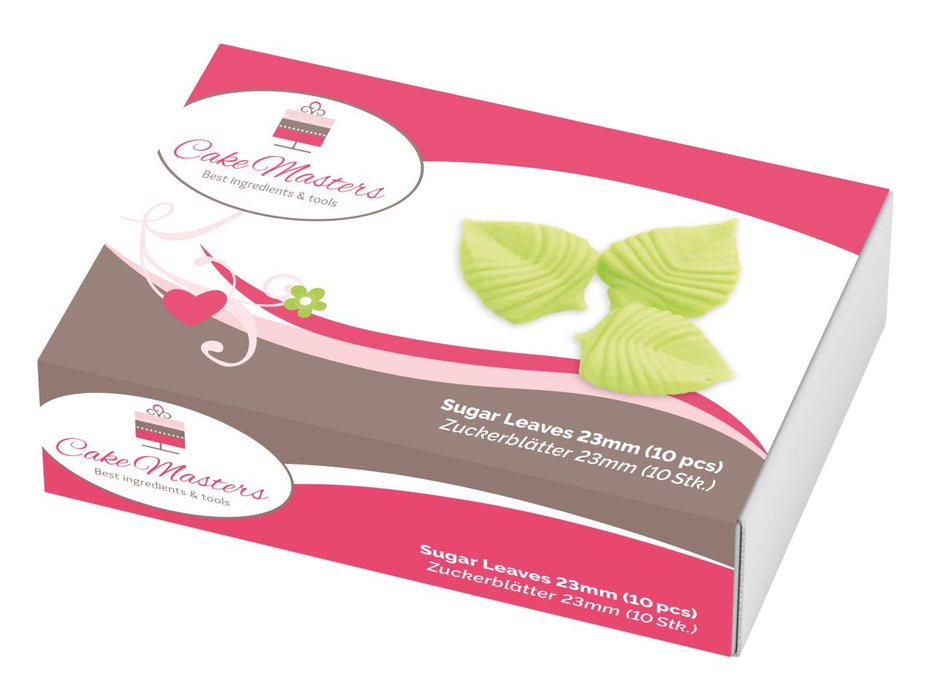 Blätter 23mm Zucker, 10 Stück