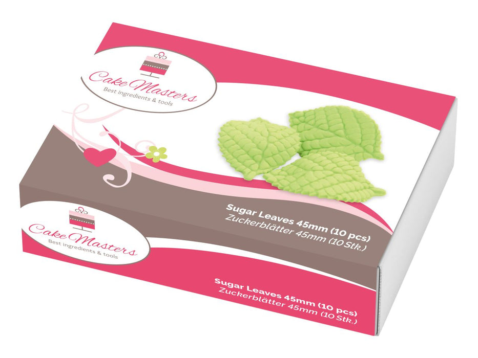 Blätter 45mm Zucker, 10 Stück