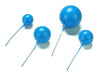 Bubbles Einstecker blau, 4 Stück - Tortendekoshop